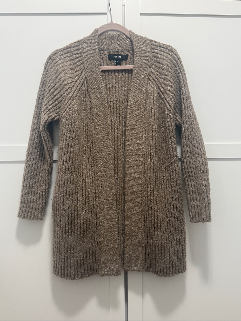 Forever 21 Ribbed Knit Cardigan Size S